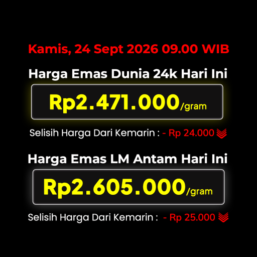 Update Harga Web 24 September