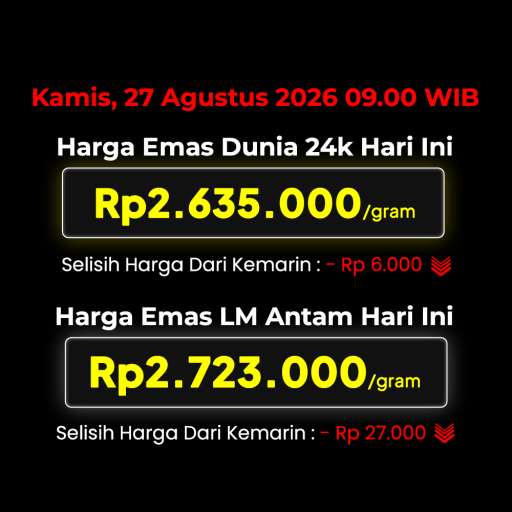 Update Harga Web 27 Agustus