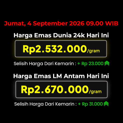 Update Harga Web 4 September