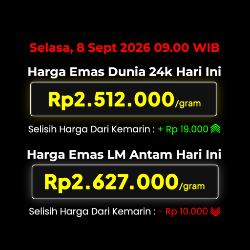 Update Harga Web 8 September